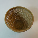 Cache pot en rotin vintage