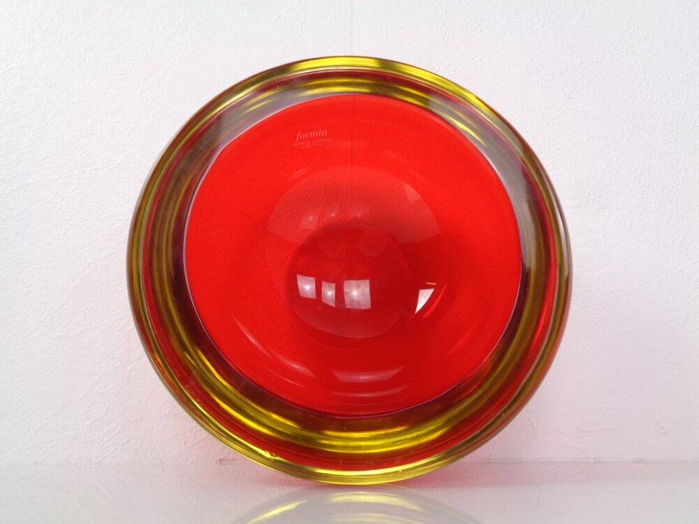 Large Formia Murano Glass Bowl by Mian Giulano, Italy, 1960s