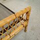 Pair of vintage rattan twin bed