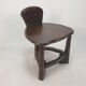 Mid Century set of wooden Chair and Table, 1950's