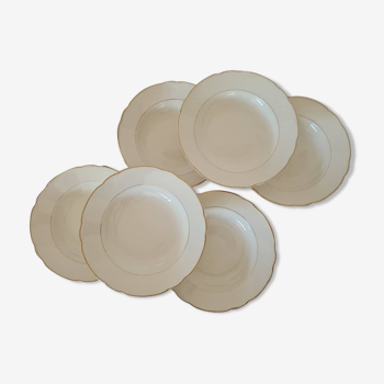 Set of 6 Hollow Plates Villeroy & Boch made in France