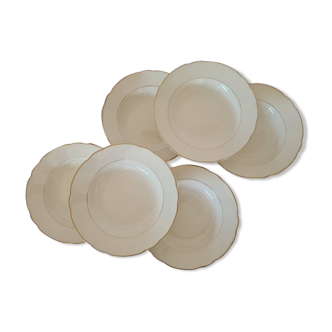 Set of 6 Hollow Plates Villeroy & Boch made in France