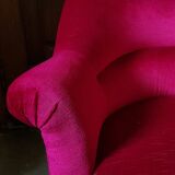 Red velvet armchair