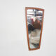 Scandinavian Modern teak mirror Denmark 1960’s 77x37cm