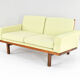 Eric merthen scandinavian modern tornado sofa 2-seater for ire möbler sweden 60s