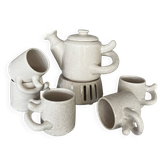 Ove Pollas Ceramic Tea Set — Pollas Design, Denmark, 1970s