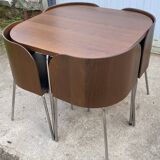 Fusion table and 4 teak chairs by Sandra Kragnert IKEA.