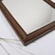 Large old mirror 65cm, carved wooden frame