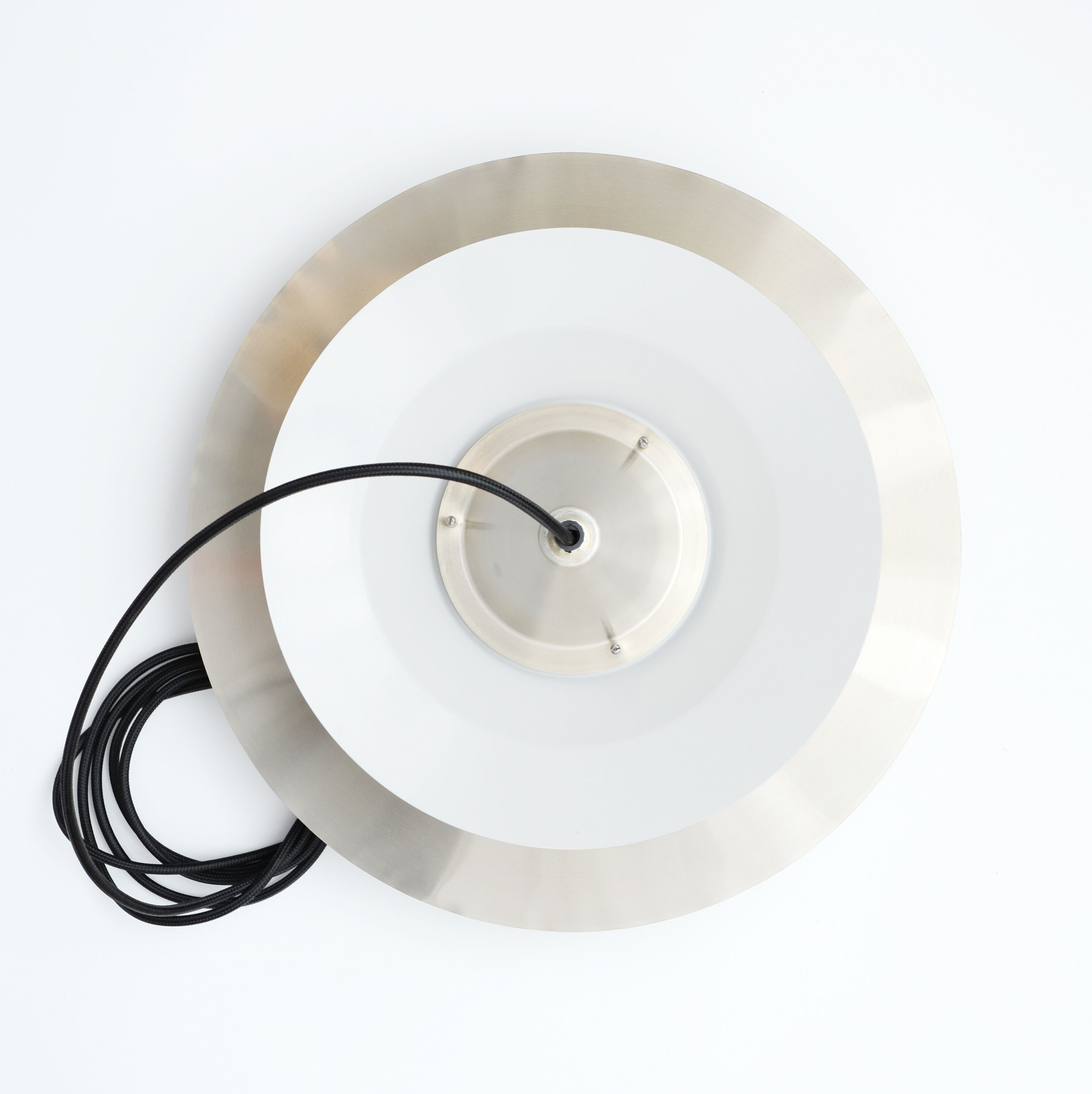 Pendant lamp in golden brass, denmark 1960s