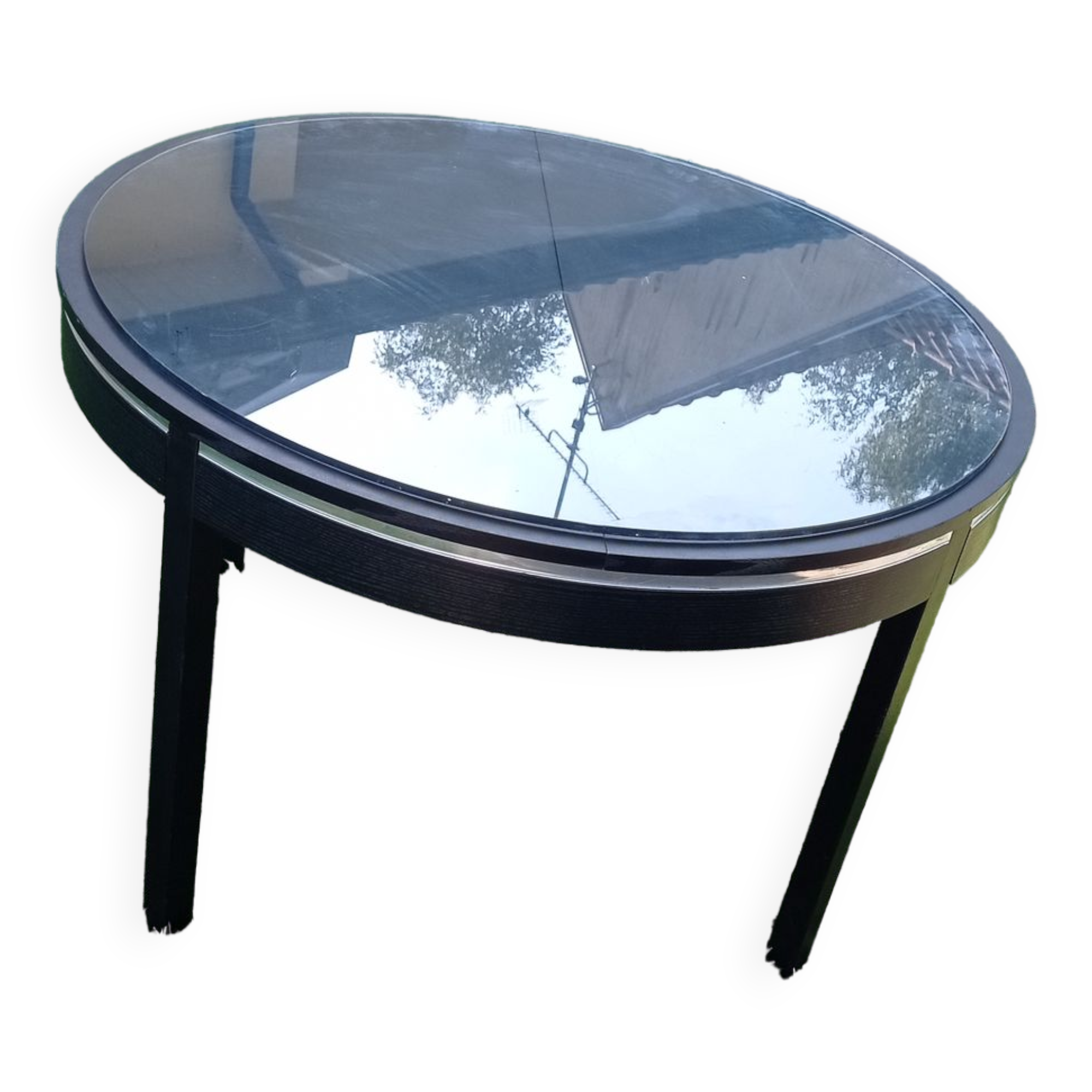 Roche & bobois 1970s edition round extendable dining table