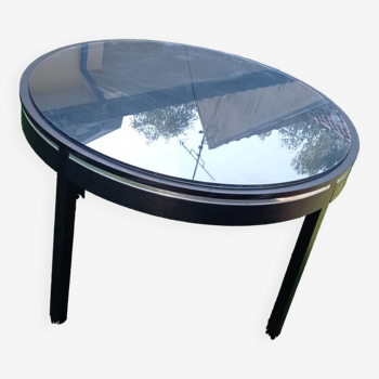 Roche & bobois 1970s edition round extendable dining table