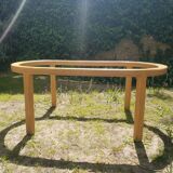 Rattan dining table 1980