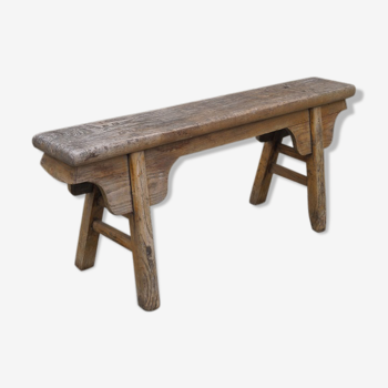 Primitive oak bench