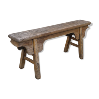 Primitive oak bench