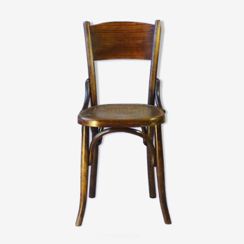 Chaise bistrot Fischel assise bois 1930
