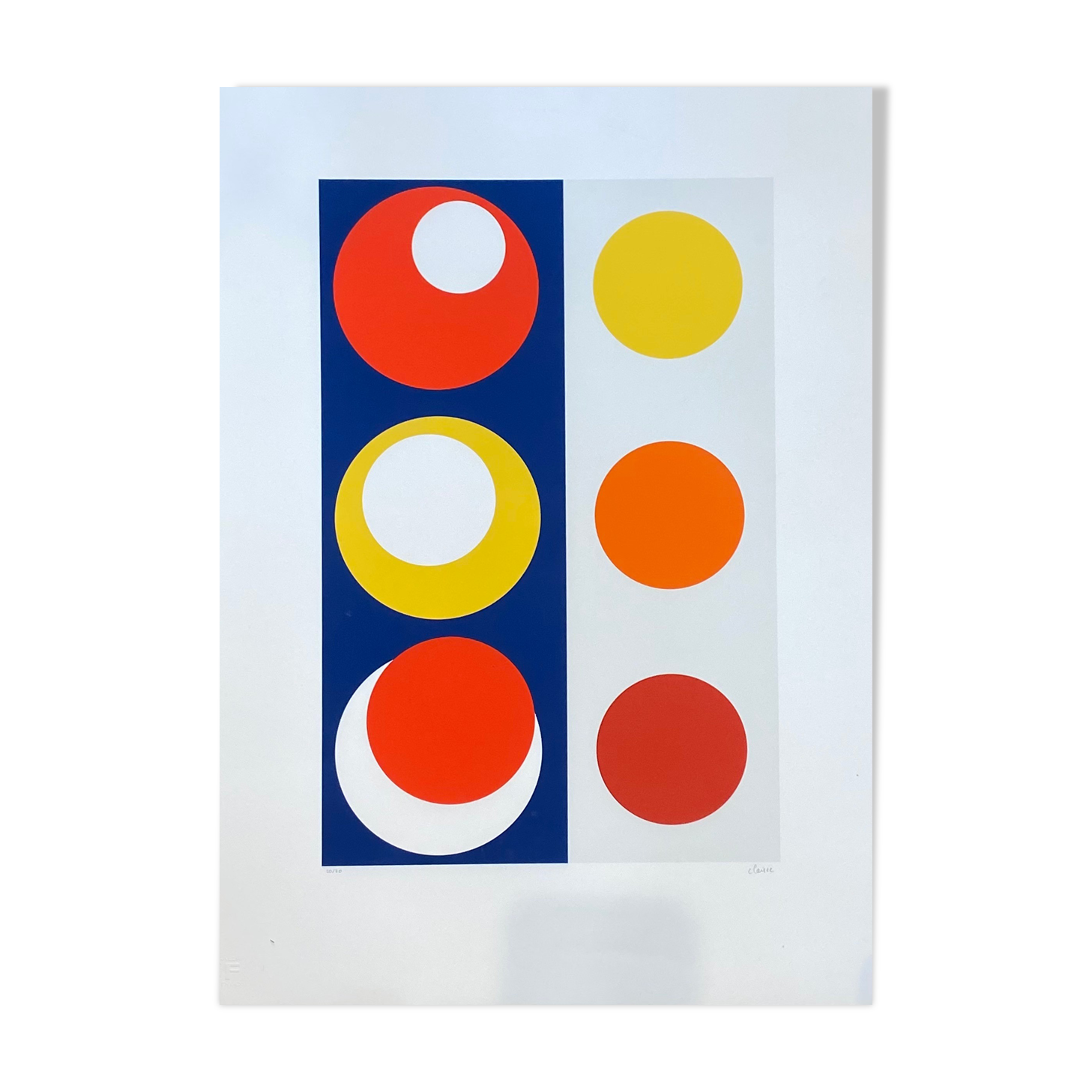 Silkscreen print by Geneviève Claisse 2010s