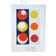 Silkscreen print by Geneviève Claisse 2010s
