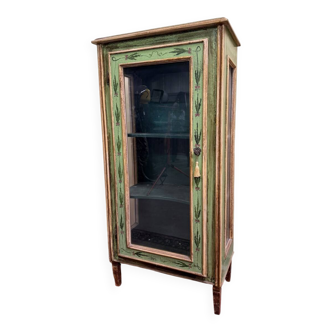 Venetian display cabinet in painted wood
