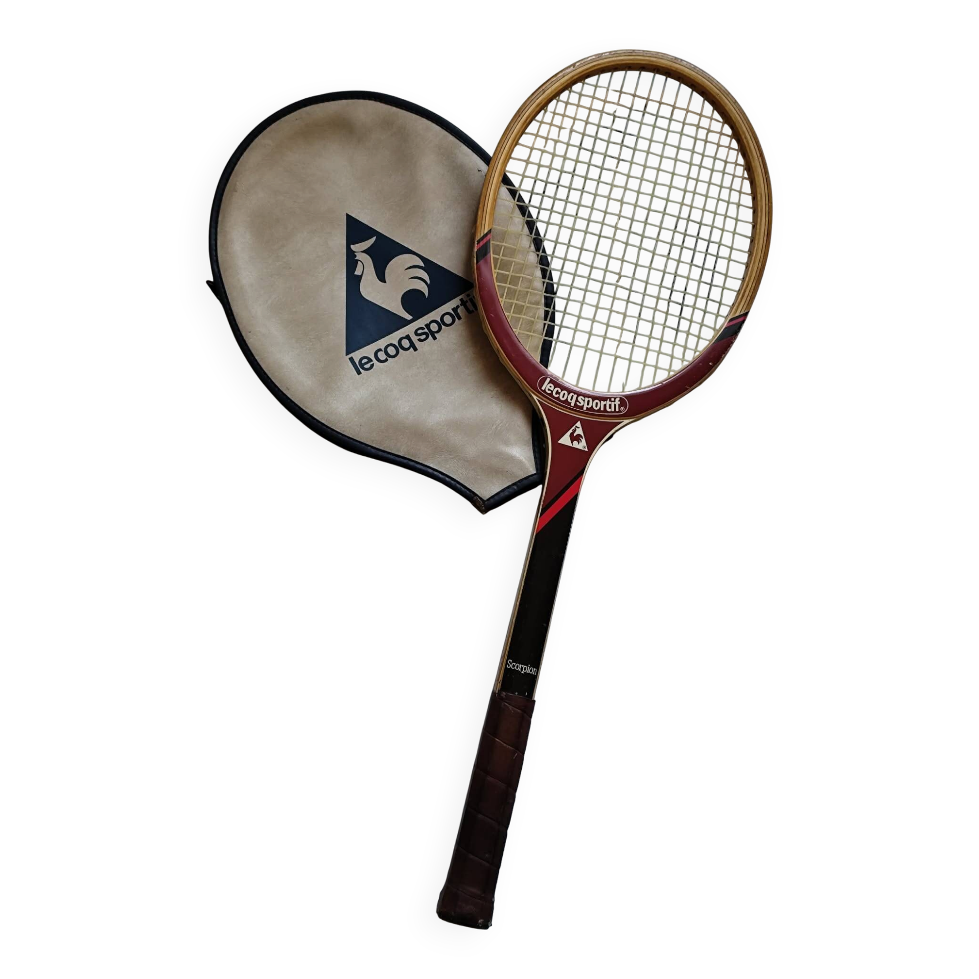 Racket Le Coq Sportif model Scorpion "Endorsed by Roscoe Tanner"
