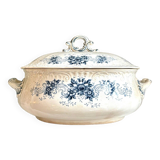 Sarreguemines tureen in iron clay, “Aida” service