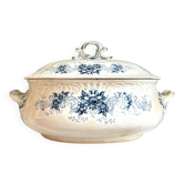 Sarreguemines tureen in iron clay, “Aida” service