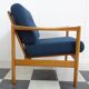 Walter knoll relax armchair 1960s in blue fabric