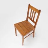 Wooden geometric chair , France ca. 1940