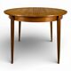 Scandinavian teak table with extension.