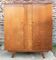 Vintage tiger oak dressing wardrobe – tapered legs 50/60 – Scandinavian