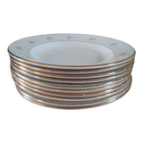 10 assiettes plates L'amandinoise