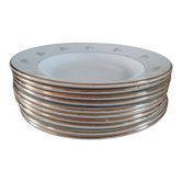 10 assiettes plates L'amandinoise