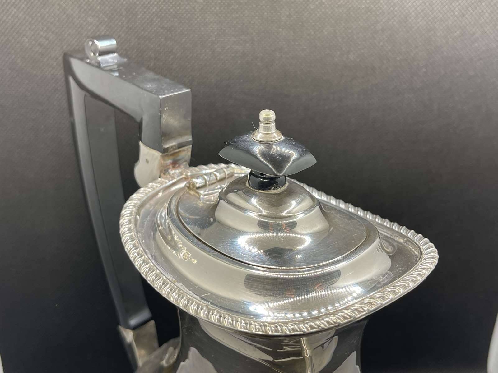 English silver metal jug from the 1930s