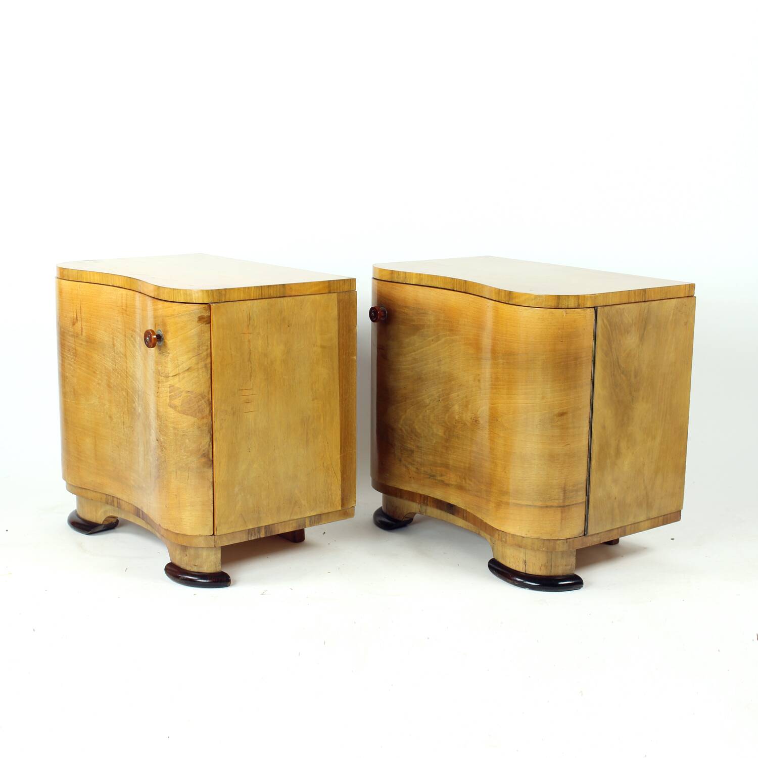 Tables de chevet Art Déco de Jindřich Halabala pour UP Závody, 1930