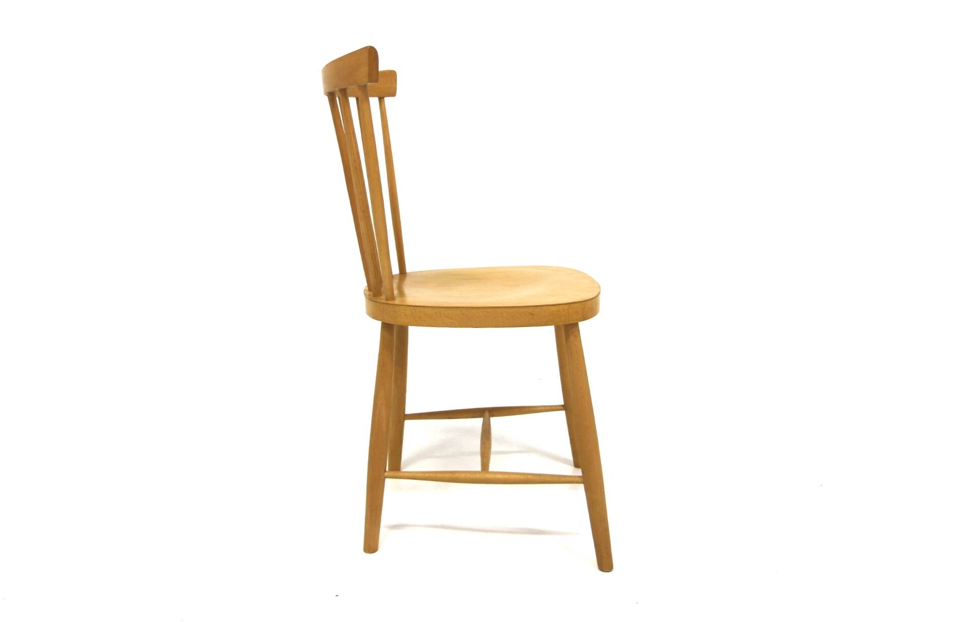 Set of 3 Scandinavian "Pinnstol" chairs, Lammhult Sweden, 1960