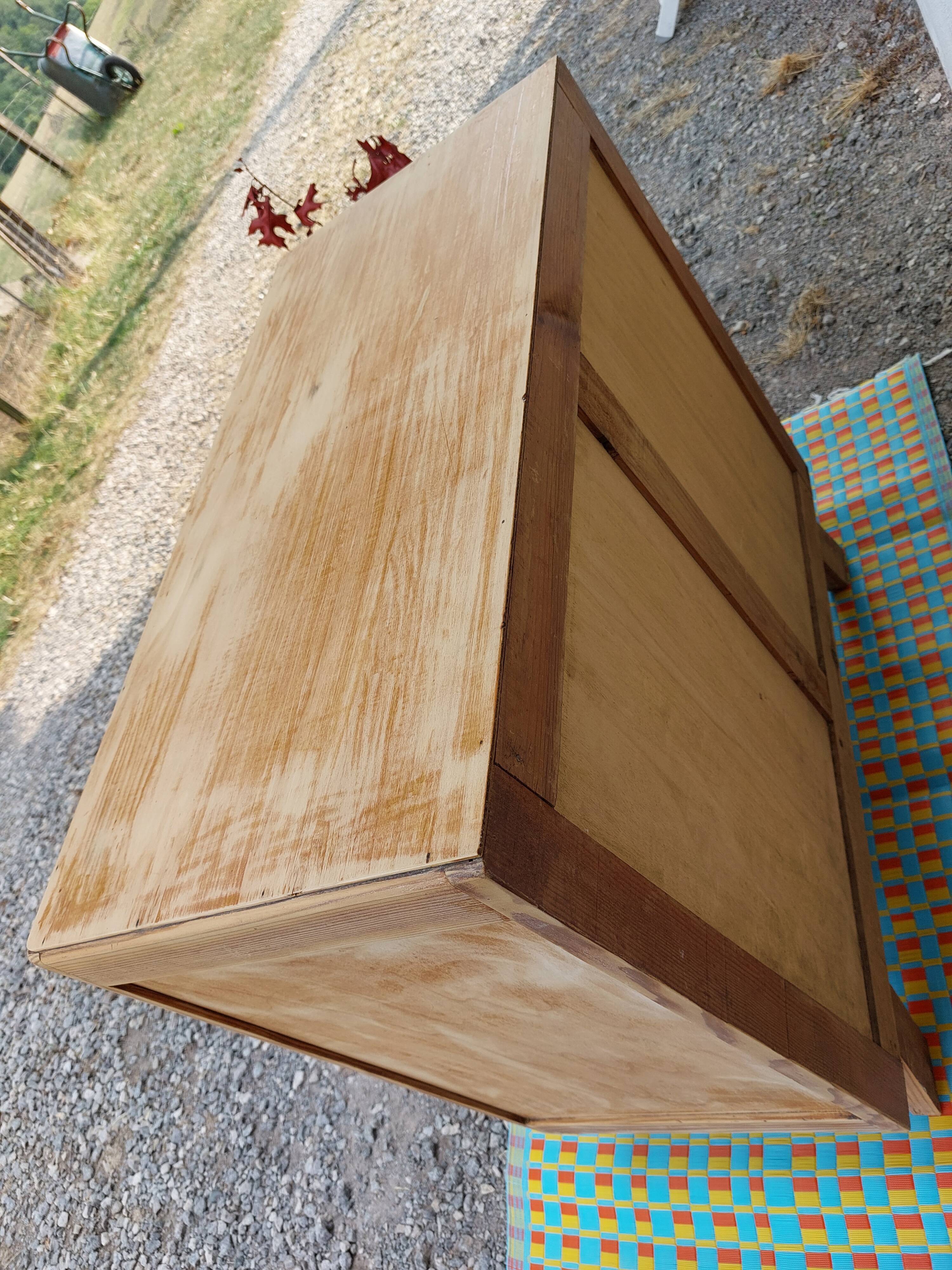 Sanded chest of drawers