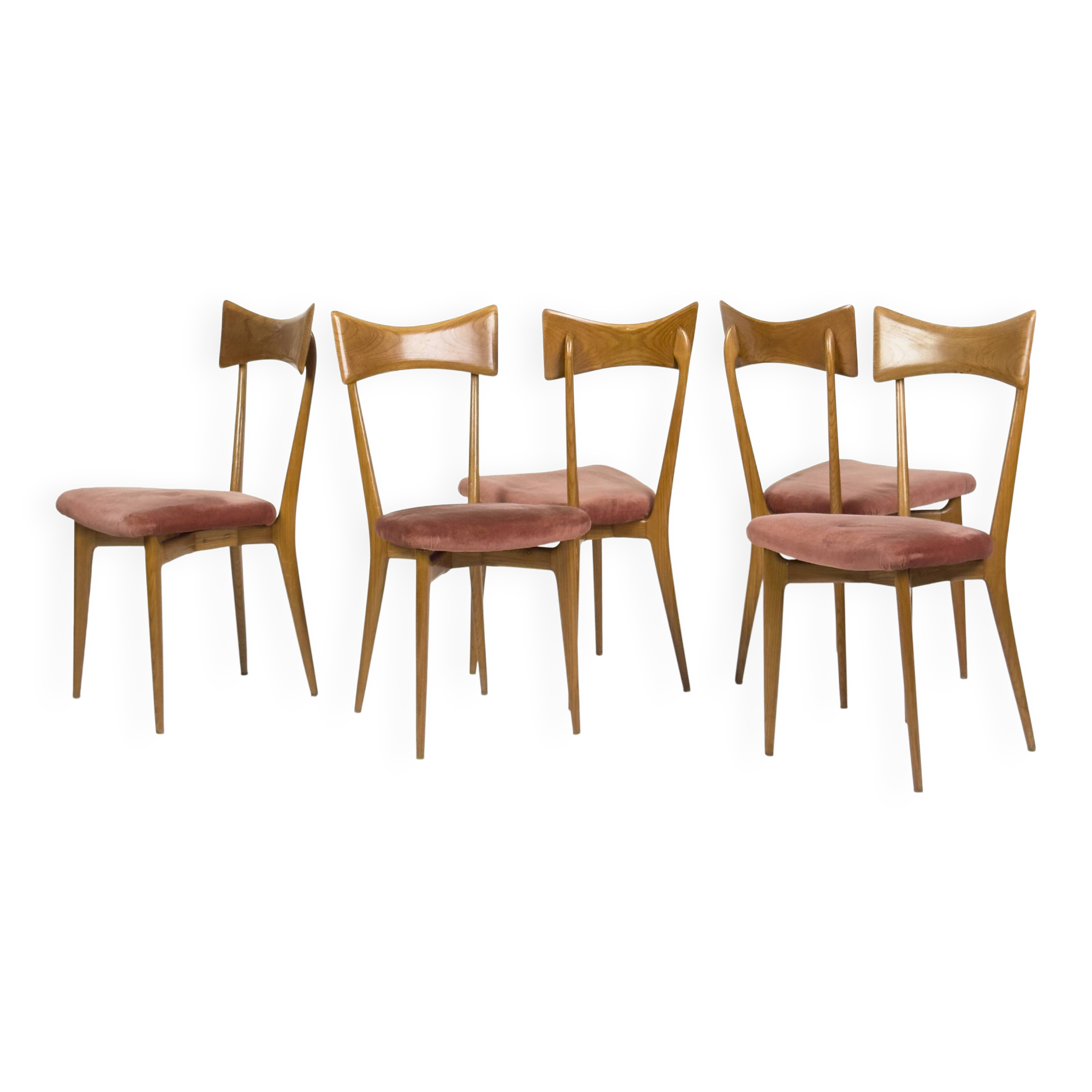 Set of 6 vintage dining chairs by Ico Parisi for Ariberto Colombo, Cantù