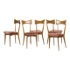 Set of 6 vintage dining chairs by Ico Parisi for Ariberto Colombo, Cantù