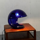Modern Italian Space Age Blue Foglia 634 Martinelli Table Lamp, by Elio Martinelli for Martinelli Luce, 1969