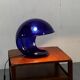 Lampe de table Blue Foglia 634 Martinelli de l'ère spatiale italienne moderne, par Elio Martinelli pour Martinelli Luce, 1969