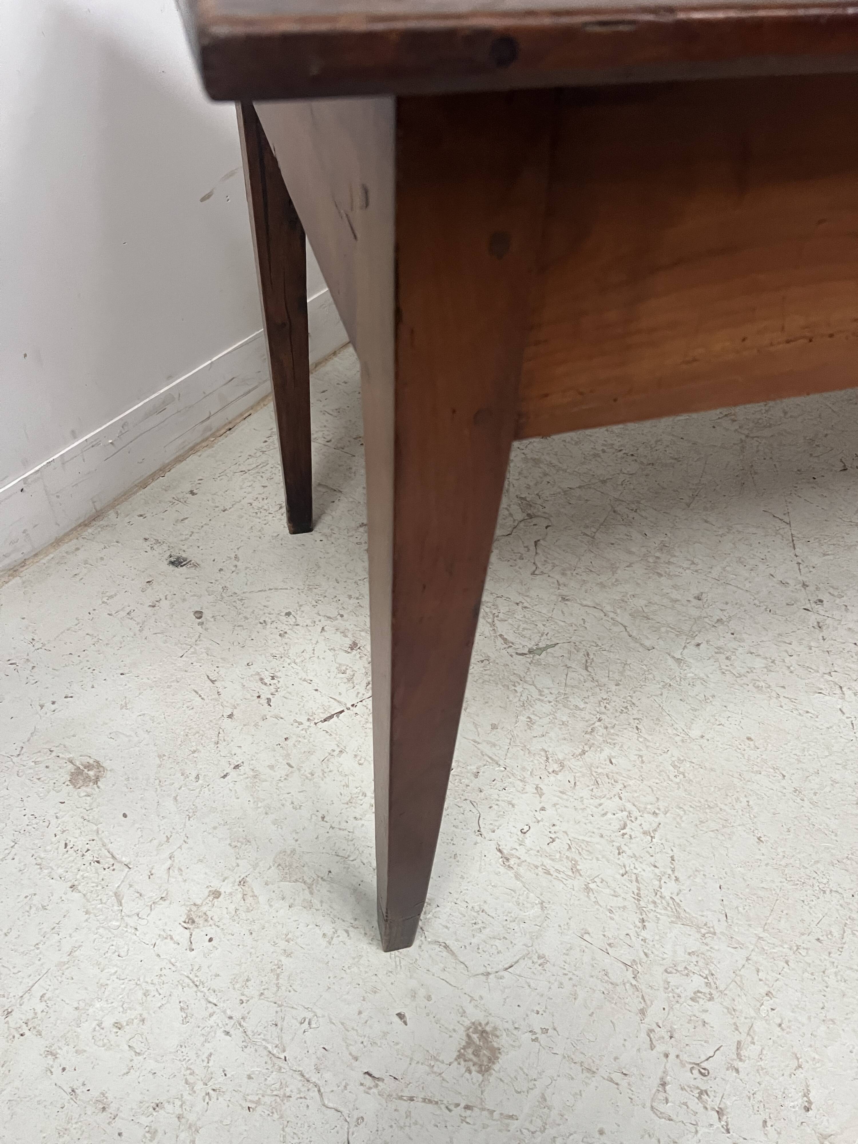 19th century cherry wood style farmhouse table
