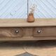 Grande table basse de ferme ancienne esprit campagne chic