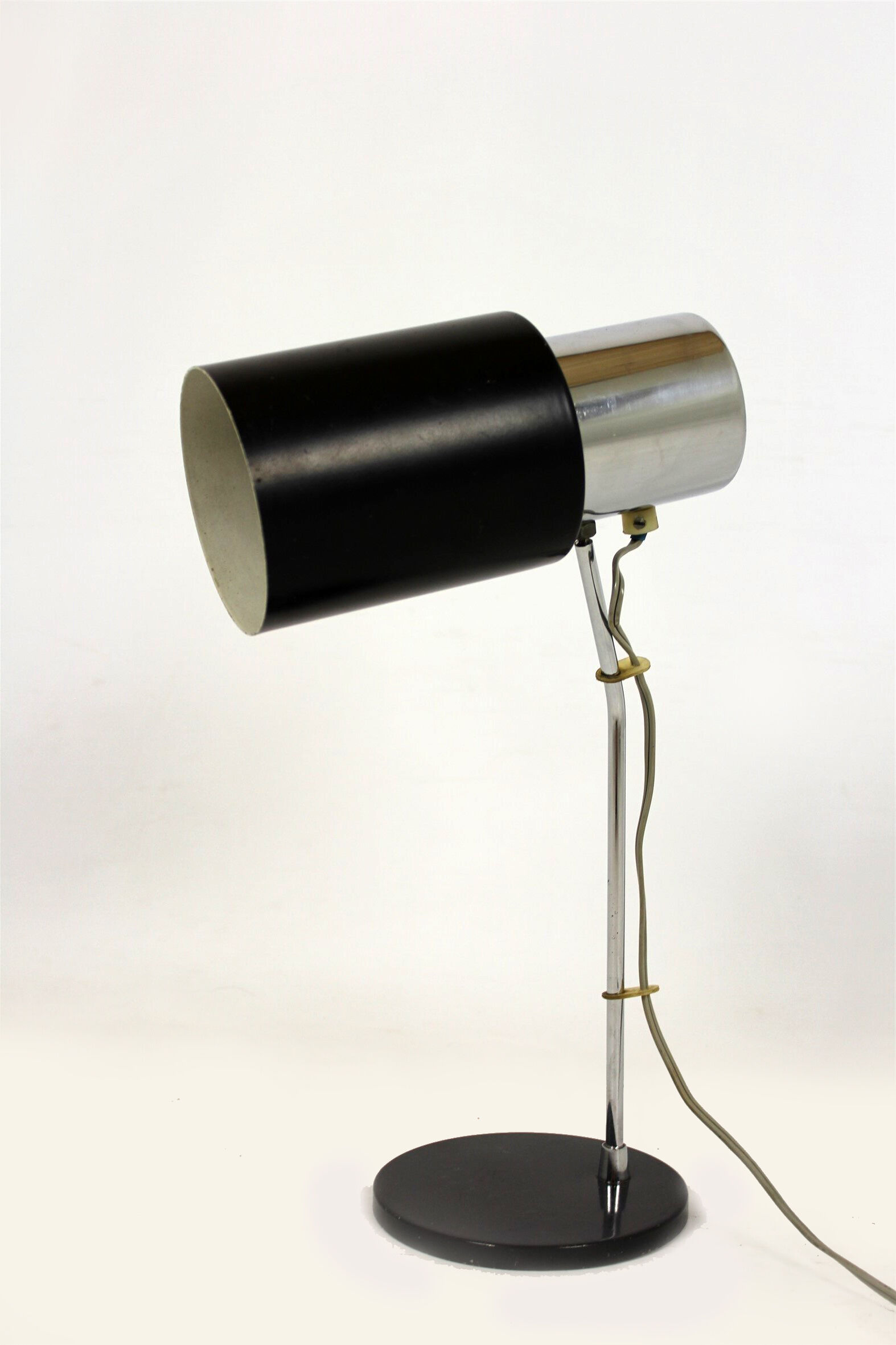 Black & Silver Table Lamp by Josef Hurka for Napako, 1970s