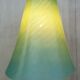 Wall light swan collar green glass Art Deco