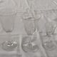 Finely carved antique crystal glasses