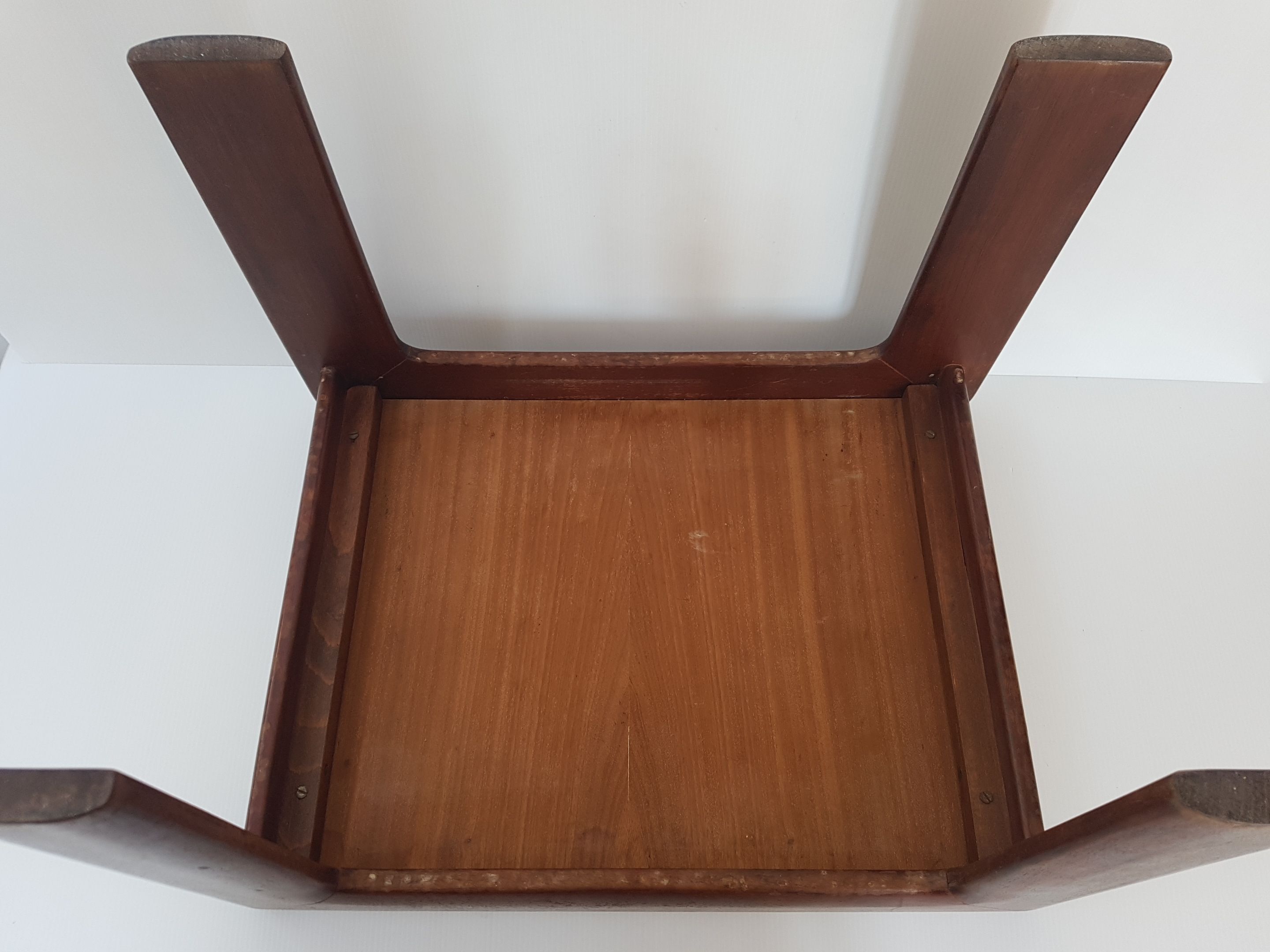 Vintage solid teak side table 1960