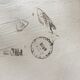 Bistro stool stamped C T C.