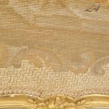Louis xv style fireplace screen fire screen in gilded wood 19th century tapestry