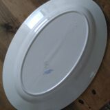 Oval porcelain dish Moulin des Loups Hamage decoration Burgundy