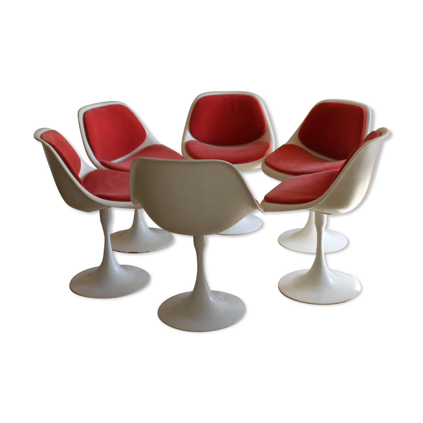 6 tulip chairs from the 70s6