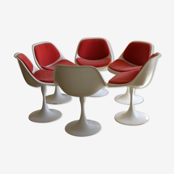 6 tulip chairs from the 70s6